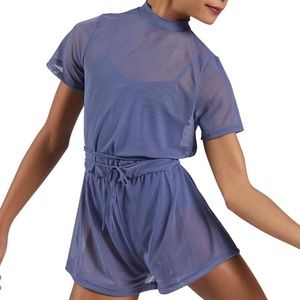 COPY - Balera Performance MOCK NECK POWER MESH ROMPER IC SM11785